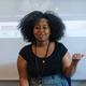 Betelhem Dessie speaking at Afrobytes Paris